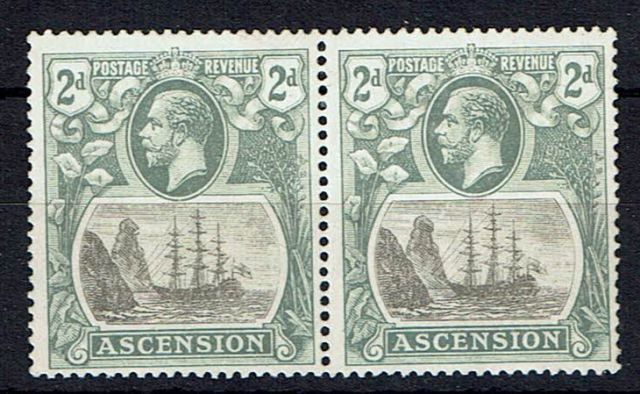 Image of Ascension SG 13/13c VLMM British Commonwealth Stamp